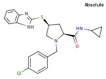 (4S)-4-(1H-benzimidazol-2-ylthio)-1-(4-chlorobenzyl)-N-cyclopropyl-L-prolinamide