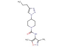 N-(3,5-dimethyl-4-isoxazolyl)-4-(4-propyl-1H-1,2,3-triazol-1-yl)-1-piperidinecarboxamide