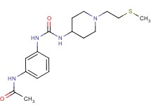 N-(3-{[({1-[2-(methylthio)ethyl]piperidin-4-yl}amino)carbonyl]amino}phenyl)acetamide