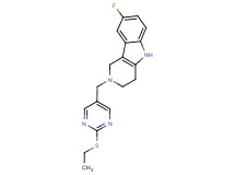 2-{[2-(ethylthio)pyrimidin-5-yl]methyl}-8-fluoro-2,3,4,5-tetrahydro-1H-pyrido[4,3-b]indole