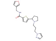N-(3-furylmethyl)-5-{1-[3-(1H-pyrazol-1-yl)propyl]-2-pyrrolidinyl}-2-thiophenecarboxamide