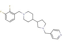 4-({3-[1-(2,3-difluorobenzyl)-4-piperidinyl]-1-pyrrolidinyl}methyl)pyridine