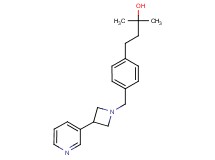 2-methyl-4-(4-{[3-(3-pyridinyl)-1-azetidinyl]methyl}phenyl)-2-butanol
