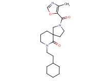 7-(2-cyclohexylethyl)-2-[(4-methyl-1,3-oxazol-5-yl)carbonyl]-2,7-diazaspiro[4.5]decan-6-one