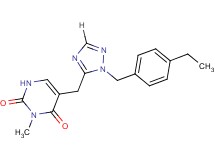 5-{[1-(4-ethylbenzyl)-1H-1,2,4-triazol-5-yl]methyl}-3-methylpyrimidine-2,4(1H,3H)-dione