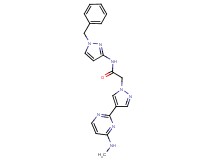 N-(1-benzyl-1H-pyrazol-3-yl)-2-{4-[4-(methylamino)pyrimidin-2-yl]-1H-pyrazol-1-yl}acetamide