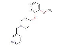 3-{[4-(2-methoxyphenoxy)-1-piperidinyl]methyl}pyridine