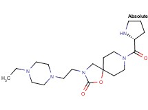 3-[2-(4-ethyl-1-piperazinyl)ethyl]-8-D-prolyl-1-oxa-3,8-diazaspiro[4.5]decan-2-one dihydrochloride