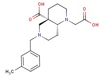 (4aS*,8aR*)-1-(carboxymethyl)-6-(3-methylbenzyl)octahydro-1,6-naphthyridine-4a(2H)-carboxylic acid