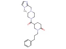 5-({4-[(1-methyl-1H-imidazol-2-yl)methyl]-1-piperazinyl}carbonyl)-1-(3-phenylpropyl)-2-piperidinone