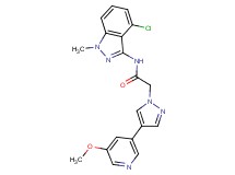 N-(4-chloro-1-methyl-1H-indazol-3-yl)-2-[4-(5-methoxypyridin-3-yl)-1H-pyrazol-1-yl]acetamide