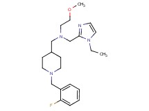 N-[(1-ethyl-1H-imidazol-2-yl)methyl]-N-{[1-(2-fluorobenzyl)-4-piperidinyl]methyl}-2-methoxyethanamine