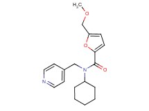N-cyclohexyl-5-(methoxymethyl)-N-(pyridin-4-ylmethyl)-2-furamide