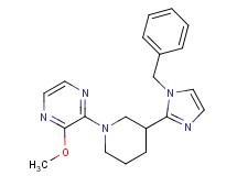 2-[3-(1-benzyl-1H-imidazol-2-yl)-1-piperidinyl]-3-methoxypyrazine