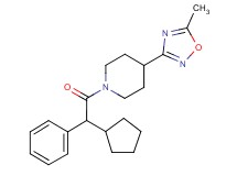 1-[cyclopentyl(phenyl)acetyl]-4-(5-methyl-1,2,4-oxadiazol-3-yl)piperidine