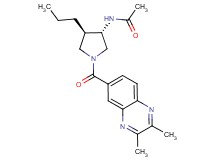 N-{(3S*,4R*)-1-[(2,3-dimethyl-6-quinoxalinyl)carbonyl]-4-propyl-3-pyrrolidinyl}acetamide