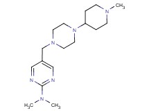 N,N-dimethyl-5-{[4-(1-methylpiperidin-4-yl)piperazin-1-yl]methyl}pyrimidin-2-amine