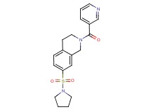 2-(pyridin-3-ylcarbonyl)-7-(pyrrolidin-1-ylsulfonyl)-1,2,3,4-tetrahydroisoquinoline