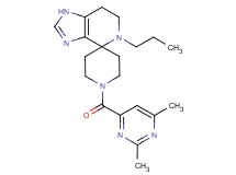 1'-[(2,6-dimethylpyrimidin-4-yl)carbonyl]-5-propyl-1,5,6,7-tetrahydrospiro[imidazo[4,5-c]pyridine-4,4'-piperidine]