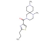 1,9-dimethyl-4-[(2-propyl-1,3-thiazol-4-yl)carbonyl]-1,4,9-triazaspiro[5.5]undecane