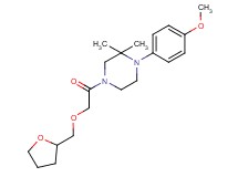 1-(4-methoxyphenyl)-2,2-dimethyl-4-[(tetrahydro-2-furanylmethoxy)acetyl]piperazine