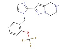 2-{1-[2-(trifluoromethoxy)benzyl]-1H-imidazol-2-yl}-4,5,6,7-tetrahydropyrazolo[1,5-a]pyrazine dihydrochloride