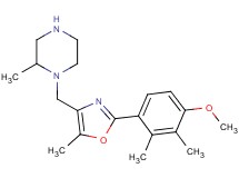 1-{[2-(4-methoxy-2,3-dimethylphenyl)-5-methyl-1,3-oxazol-4-yl]methyl}-2-methylpiperazine hydrochloride