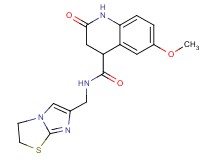 N-(2,3-dihydroimidazo[2,1-b][1,3]thiazol-6-ylmethyl)-6-methoxy-2-oxo-1,2,3,4-tetrahydro-4-quinolinecarboxamide