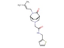 2-[(1S*,5R*)-6-(3-methyl-2-buten-1-yl)-7-oxo-3,6-diazabicyclo[3.2.2]non-3-yl]-N-(2-thienylmethyl)acetamide