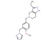 3-ethyl-5-[4-methoxy-3-(1H-pyrazol-1-ylmethyl)benzyl]-4,5,6,7-tetrahydro-1H-pyrazolo[4,3-c]pyridine