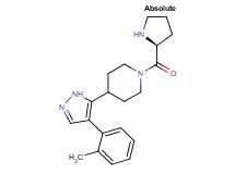 4-[4-(2-methylphenyl)-1H-pyrazol-5-yl]-1-L-prolylpiperidine
