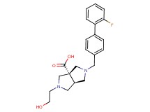 (3aS*,6aS*)-2-[(2'-fluorobiphenyl-4-yl)methyl]-5-(2-hydroxyethyl)hexahydropyrrolo[3,4-c]pyrrole-3a(1H)-carboxylic acid