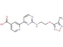 2-[2-({2-[(4-methyl-1,2,5-oxadiazol-3-yl)oxy]ethyl}amino)pyrimidin-4-yl]isonicotinic acid