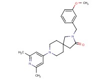 8-(2,6-dimethyl-4-pyridinyl)-2-(3-methoxybenzyl)-2,8-diazaspiro[4.5]decan-3-one