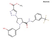 methyl 1-[(3R,5S)-1-(3-hydroxybenzyl)-5-({[3-(trifluoromethyl)benzyl]amino}carbonyl)-3-pyrrolidinyl]-1H-1,2,3-triazole-4-carboxylate