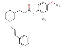 N-(4-methoxy-2-methylphenyl)-3-{1-[(2E)-3-phenyl-2-propen-1-yl]-3-piperidinyl}propanamide