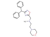 N-{[3-(diphenylmethyl)-1,2,4-oxadiazol-5-yl]methyl}-N-methyl-2-(4-morpholinyl)ethanamine