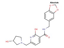 N-(1,3-benzodioxol-5-ylmethyl)-2-hydroxy-6-{[(3R)-3-hydroxy-1-pyrrolidinyl]methyl}nicotinamide
