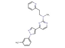 N-methyl-4-[1-(3-methylphenyl)-1H-pyrazol-4-yl]-N-[2-(2-pyridinyl)ethyl]-2-pyrimidinamine