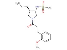 N-{(3S*,4R*)-1-[3-(2-methoxyphenyl)propanoyl]-4-propyl-3-pyrrolidinyl}methanesulfonamide