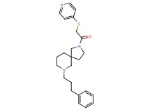 7-(3-phenylpropyl)-2-[(4-pyridinylthio)acetyl]-2,7-diazaspiro[4.5]decane