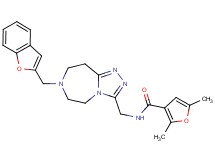 N-{[7-(1-benzofuran-2-ylmethyl)-6,7,8,9-tetrahydro-5H-[1,2,4]triazolo[4,3-d][1,4]diazepin-3-yl]methyl}-2,5-dimethyl-3-furamide