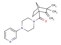 1-[(3,3-dimethyl-2-methylenebicyclo[2.2.1]hept-1-yl)carbonyl]-4-(3-pyridinyl)piperazine trifluoroacetate