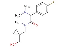 2-(dimethylamino)-2-(4-fluorophenyl)-N-{[1-(hydroxymethyl)cyclopropyl]methyl}-N-methylacetamide