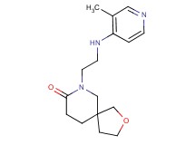 7-{2-[(3-methylpyridin-4-yl)amino]ethyl}-2-oxa-7-azaspiro[4.5]decan-8-one