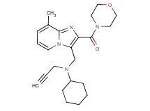 N-{[8-methyl-2-(4-morpholinylcarbonyl)imidazo[1,2-a]pyridin-3-yl]methyl}-N-2-propyn-1-ylcyclohexanamine