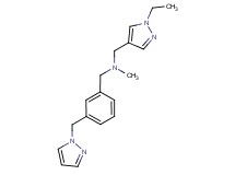 1-(1-ethyl-1H-pyrazol-4-yl)-N-methyl-N-[3-(1H-pyrazol-1-ylmethyl)benzyl]methanamine