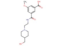 3-[({2-[4-(hydroxymethyl)piperidin-1-yl]ethyl}amino)carbonyl]-5-methoxybenzoic acid
