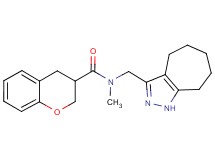 N-(1,4,5,6,7,8-hexahydrocyclohepta[c]pyrazol-3-ylmethyl)-N-methylchromane-3-carboxamide