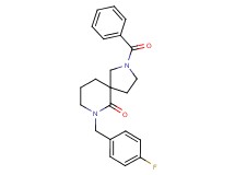 2-benzoyl-7-(4-fluorobenzyl)-2,7-diazaspiro[4.5]decan-6-one